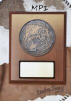 ***MP1*** USA made Walnut or Oak   7x9 only $ 45.50 8x10 only $ 47.50 9x12 only $ 49.50  Check Art Work for events.. Reining Medallion